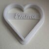 Cookie cutter Heart with name