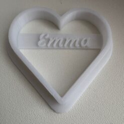Cookie cutter Heart with name