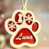 Christmas decoration dog paw