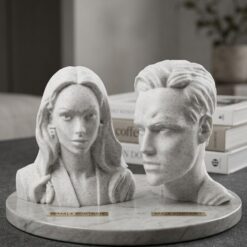 busto de mármol efecto mármol