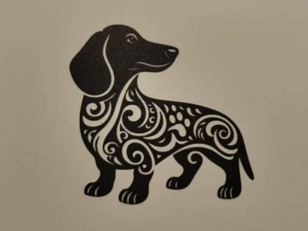 Wall art teckel dachshund