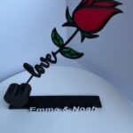 Valentijn Love roos met naam