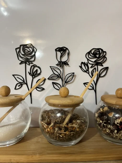 Wall art rozen wanddecoratie