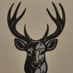 Décoration murale en bois de cerf