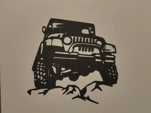 wall art jeep wrangler