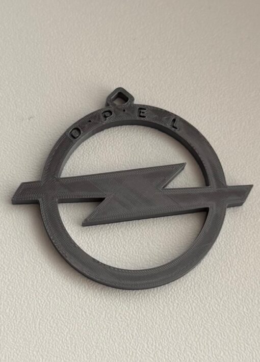 sleutelhanger opel zilver grijs