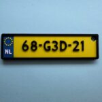 Key ring license plate
