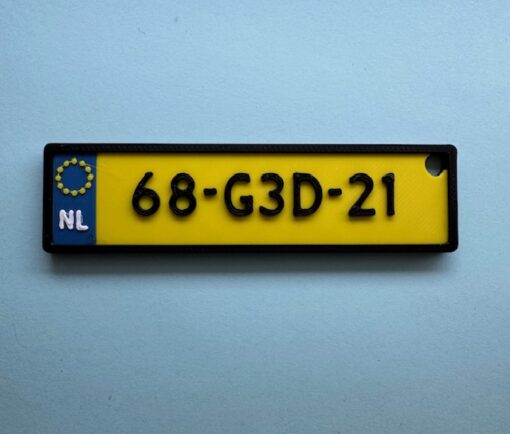 sleutelhanger nummberbord
