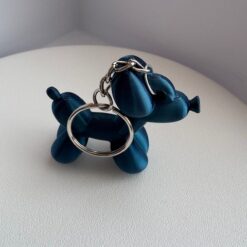sleutelhanger balloon dog Teal - zijaanzicht