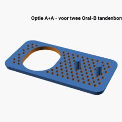 deksel met 2 tandenborstelhouders