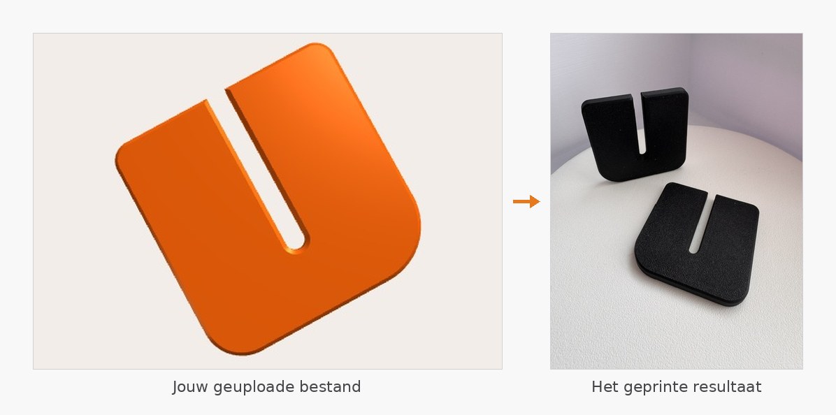 Van een geuploade STL-tekening naar het geprinte eindresultaat
